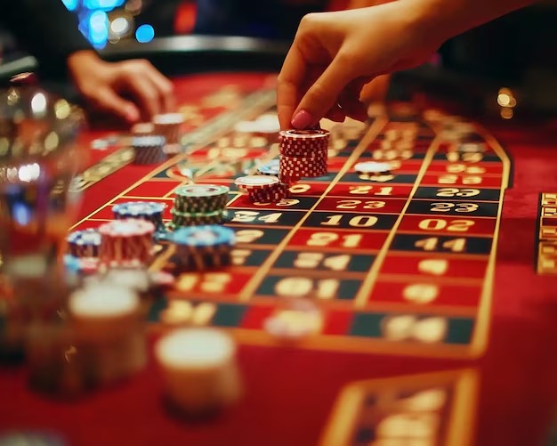 Dealer and player cards in a live blackjack round